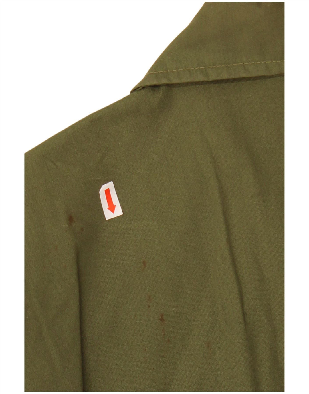 VINTAGE Herren-Utility-Jacke UK 36 Small Khaki Polyester