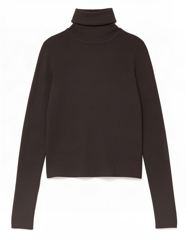 Zara Damen Crop Rollkragenpullover Pullover UK 12 Mittelgraue Viskose