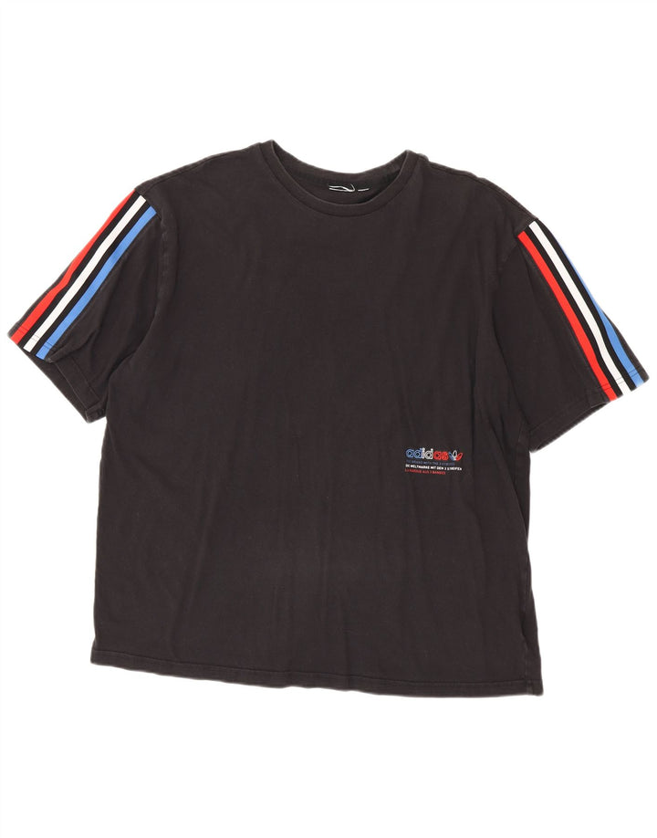 Adidas Herren T-Shirt Top XL Schwarz