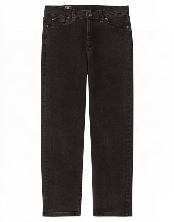 Lee Herren Straight Jeans W28 L30 Schwarz