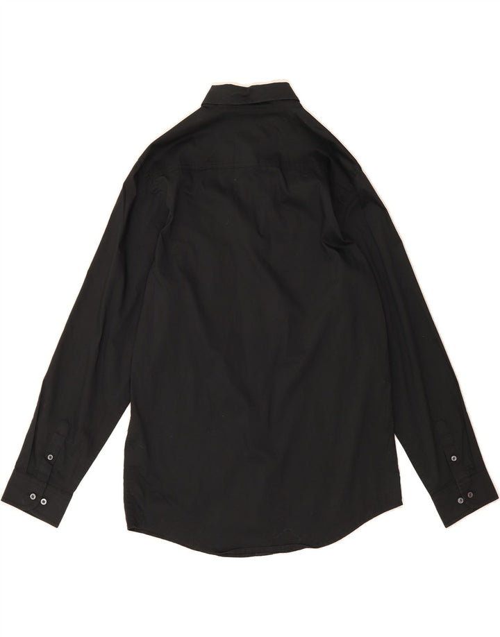 IZOD Boys Shirt 15-16 Years XL Black Cotton Vintage Izod and Second-Hand Izod from Messina Hembry 