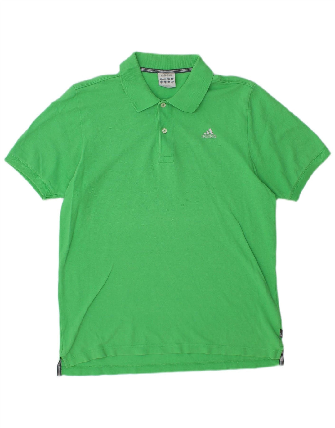 ADIDAS Herren Poloshirt Mittelgrüne Baumwolle