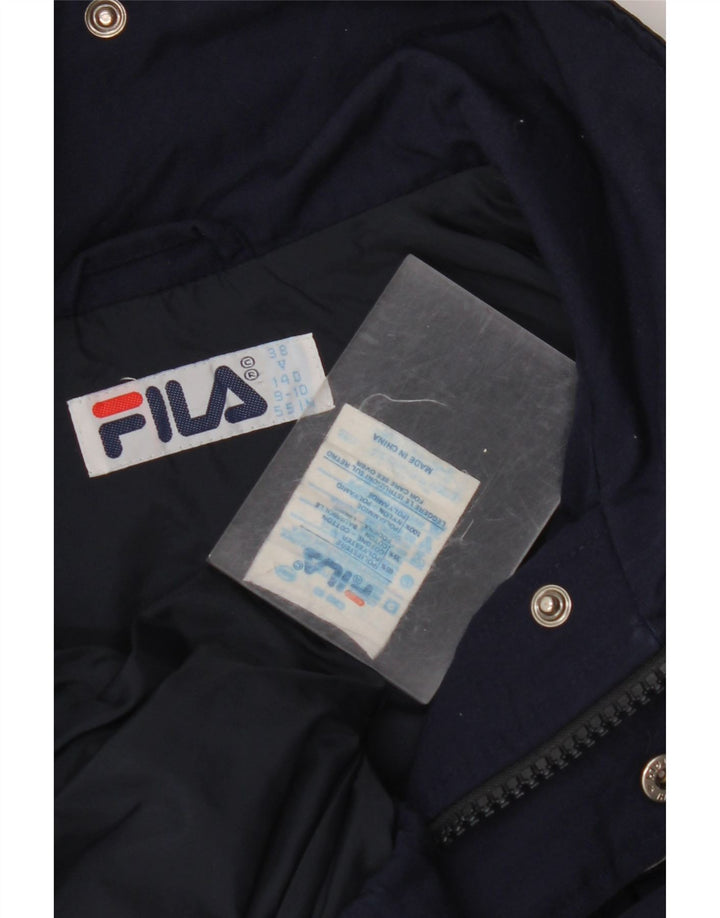 FILA Windjacke für Jungen, 9–10 Jahre, marineblaues Polyester