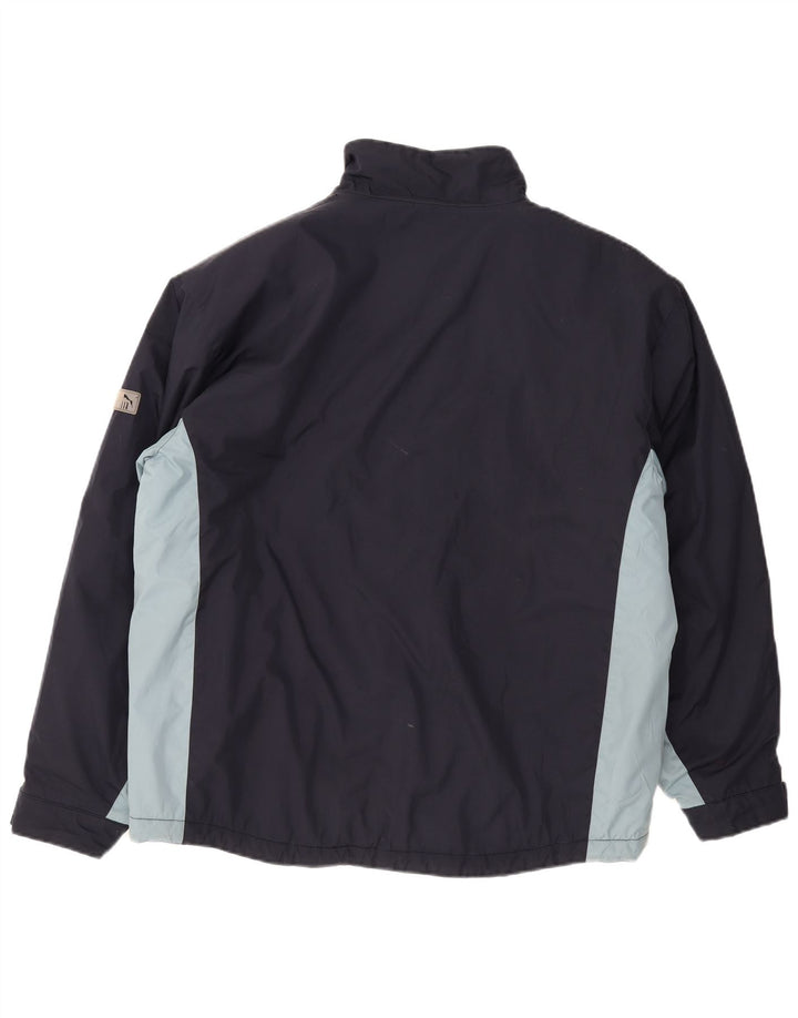 Puma Herren Windjacke UK 42 XL Marineblau Colourblock Polyester