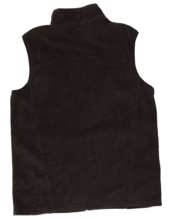 Eddie Bauer Herren Fleeceweste UK 40 Large Schwarz Polyester