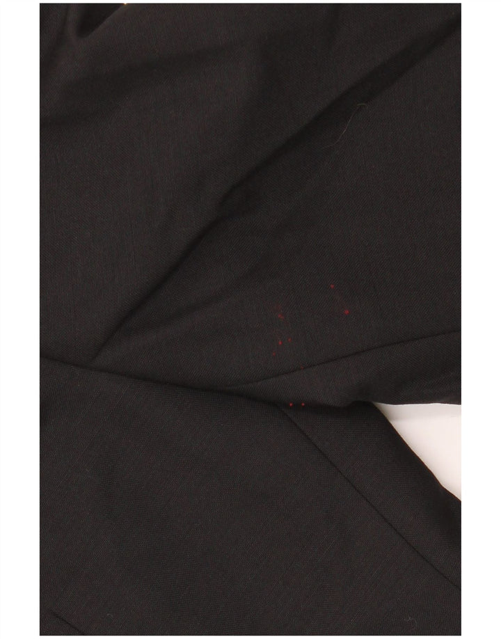 Marks & Spencer Herren-Blazer mit 1 Knopf, UK 42, XL, schwarze Wolle