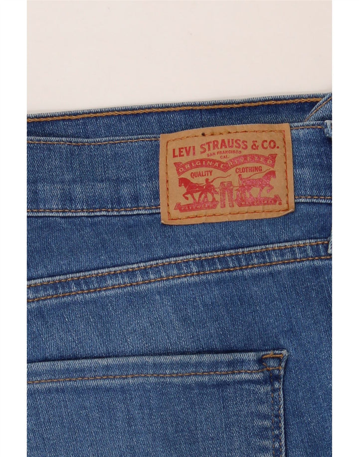 LEVI'S Womens Slim Cropped Jeans W32 L25 Blue Cotton Vintage Levi's and Second-Hand Levi's from Messina Hembry 