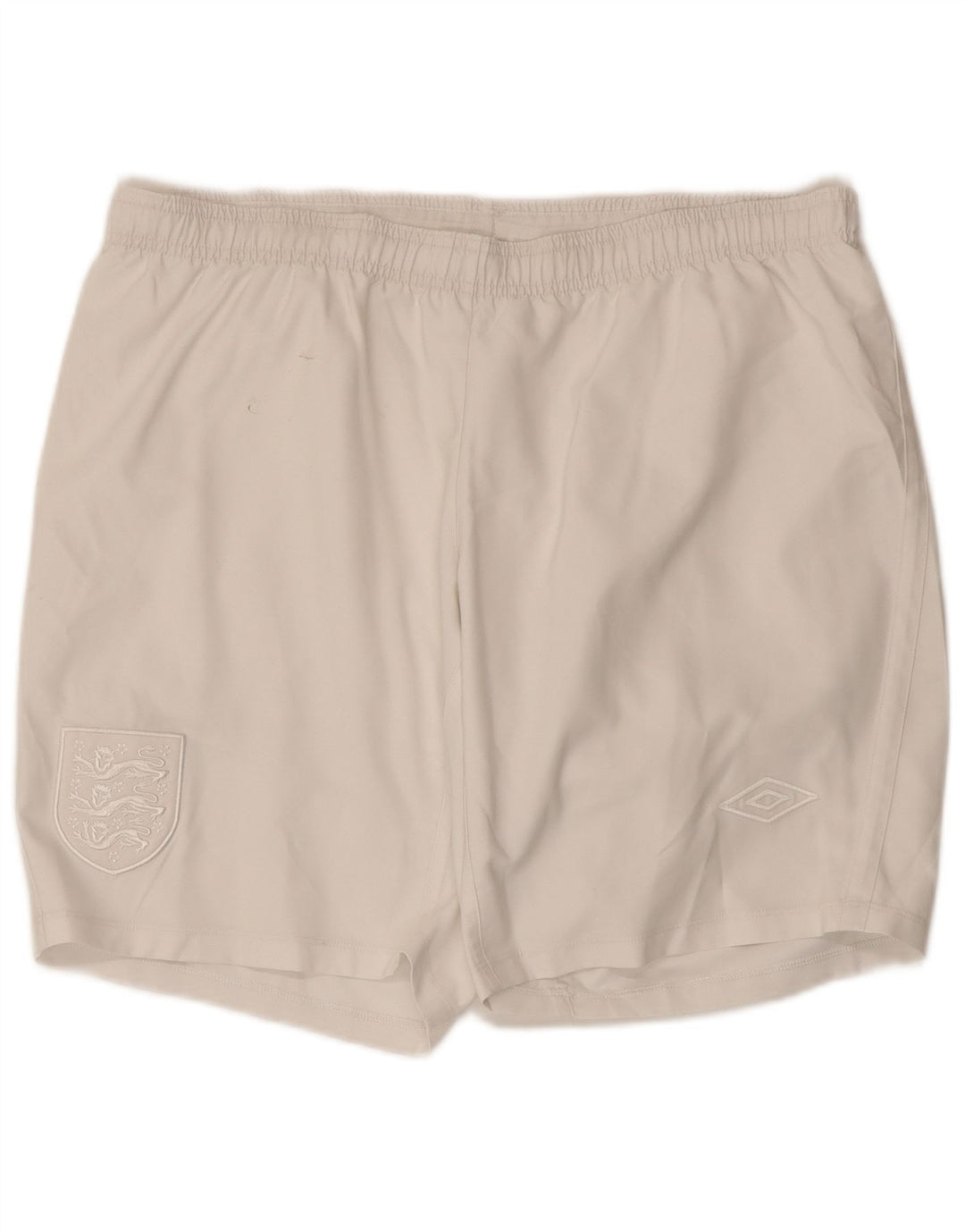 UMBRO Herren-England-Sportshorts, groß, aus weißem Polyester
