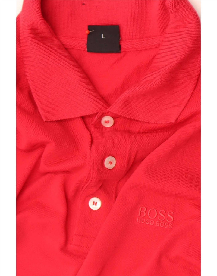Hugo Boss Herren Poloshirt Large Rot