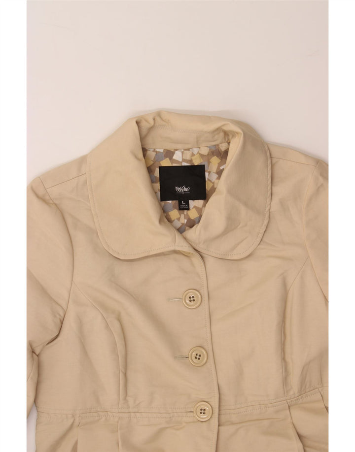 MOSSIMO Womens Trench Coat UK 16 Large Beige Cotton Vintage Mossimo and Second-Hand Mossimo from Messina Hembry 