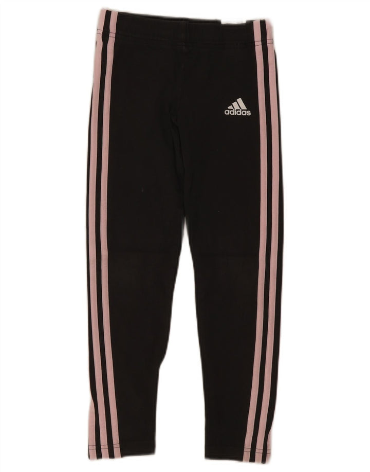 Adidas Mädchen-Leggings, 9–10 Jahre, graue Baumwolle