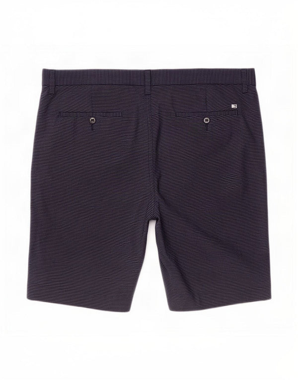 Marks & Spencer Herren Blue Harbour Chinoshorts, Größe L, W36, Marineblau gestreift