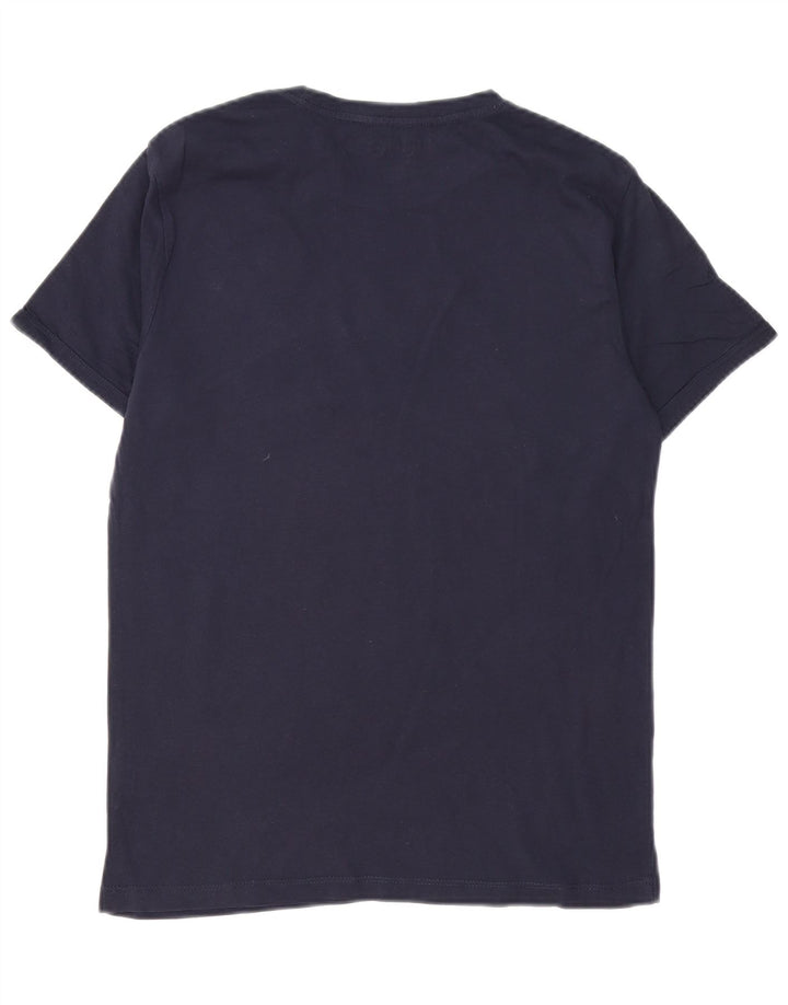 Liu Jo Herren-T-Shirt mit Grafik, mittlere Marineblau-Baumwolle