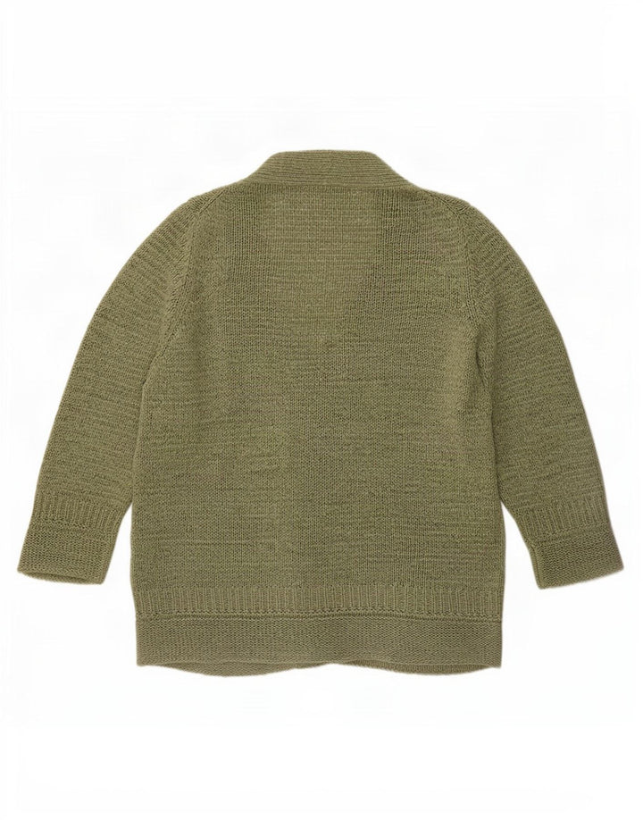Marks & Spencer Damen-Strickjacke mit 3/4-Ärmeln, UK-Gr. 12, Mittelkhaki