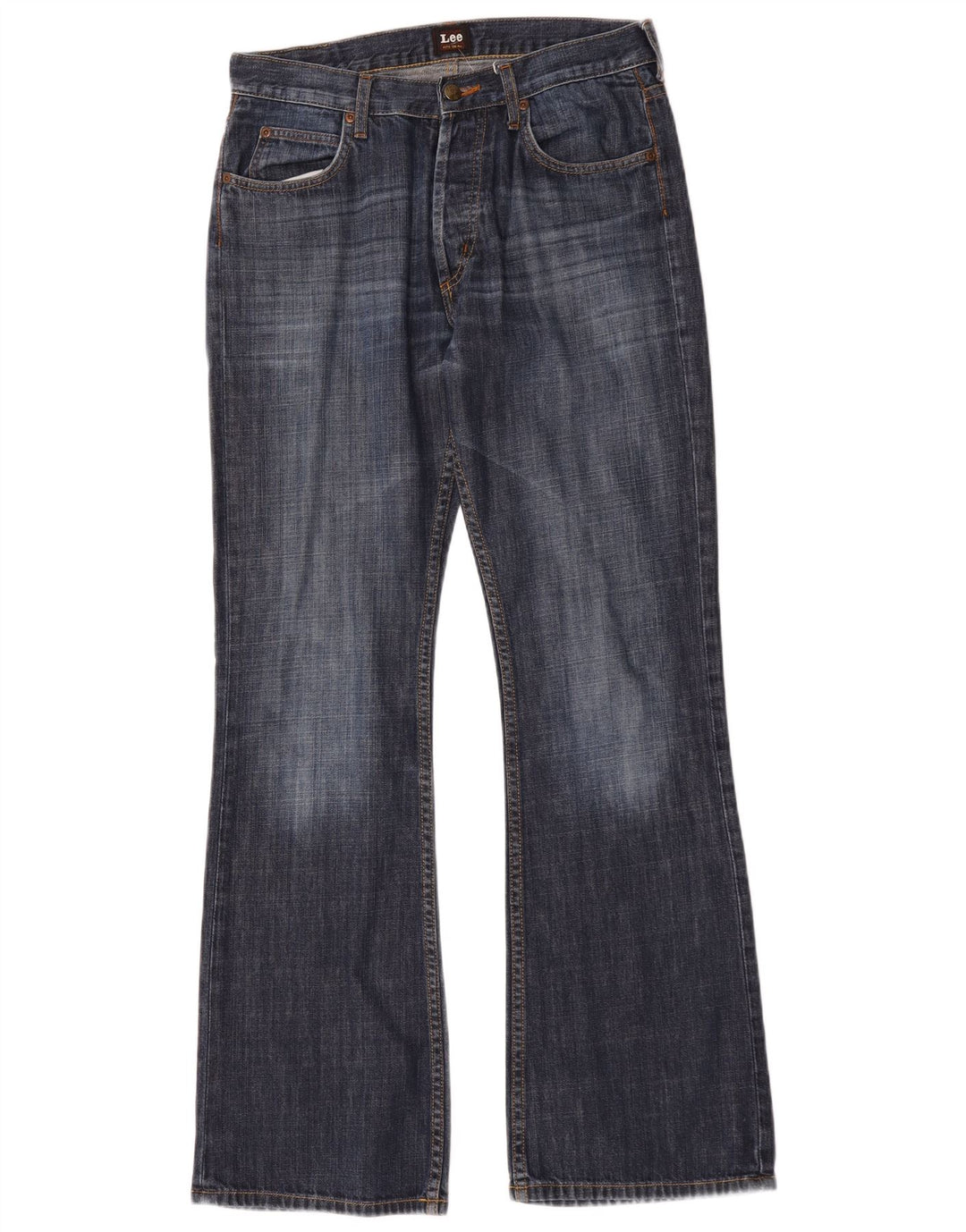 Lee Herren Denver Bootcut Jeans W32 L34 Marineblaue Baumwolle