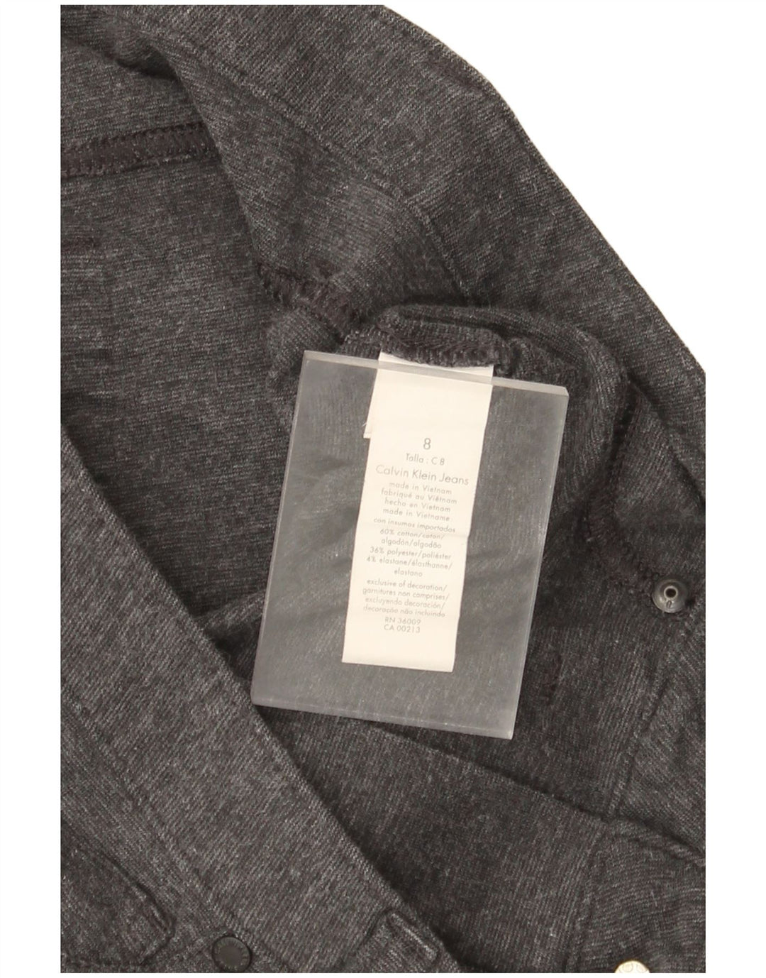 Calvin Klein Damen Jegging-Hose US 8 Medium W30 L28 Graue Baumwolle