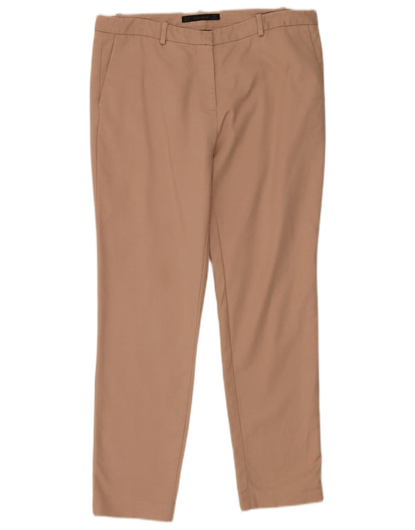 Zara Damen Slim Chino-Hose EU 40 Medium W30 L28 Rosa Baumwolle