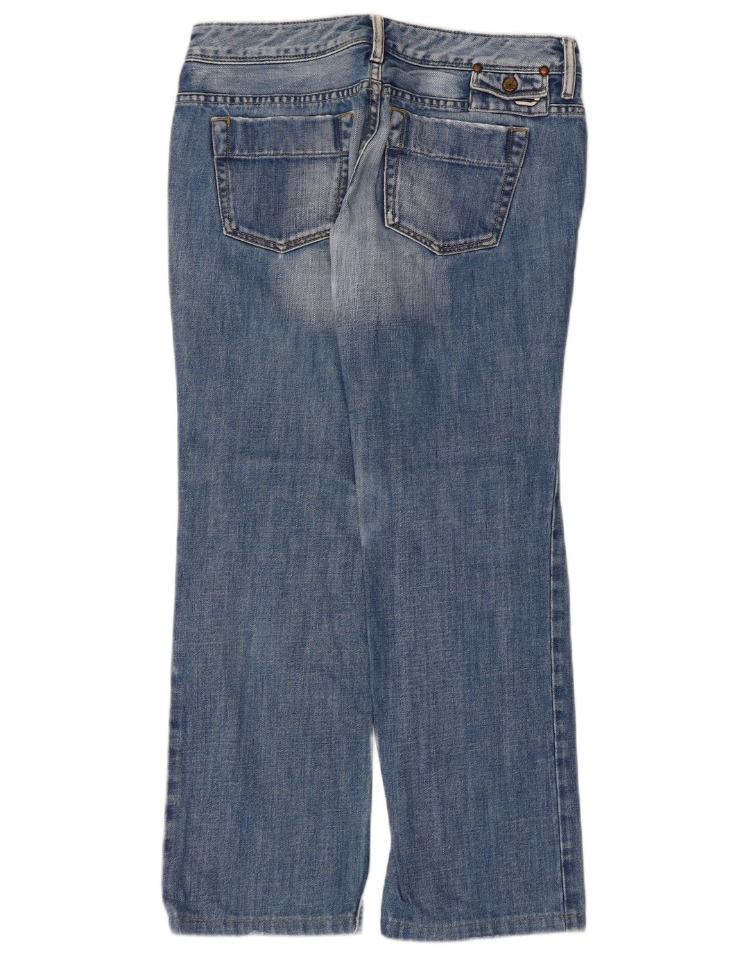 Diesel Damen Bootcut-Jeans W30 L27 Blaue Baumwolle