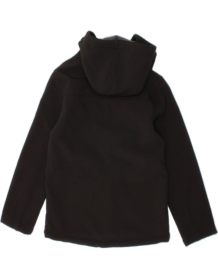 MOUNTAIN WAREHOUSE Boys Hooded Windbreaker Jacket 9-10 Years Black Vintage Mountain Warehouse and Second-Hand Mountain Warehouse from Messina Hembry 