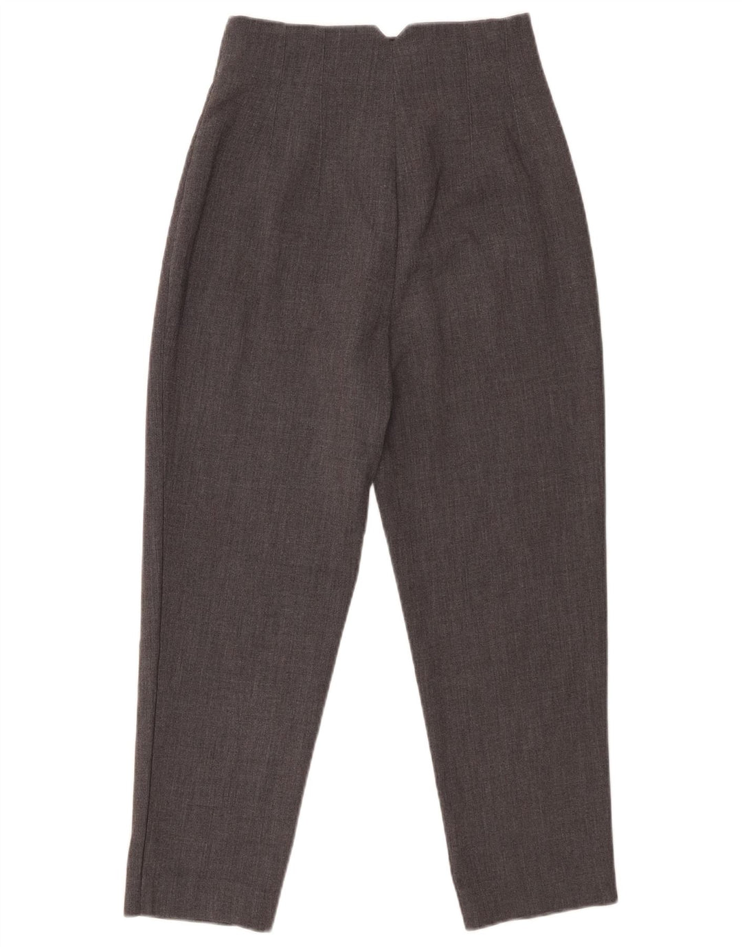 Zara Damen Tapered Anzughose XS W24 L24 Grau Polyester