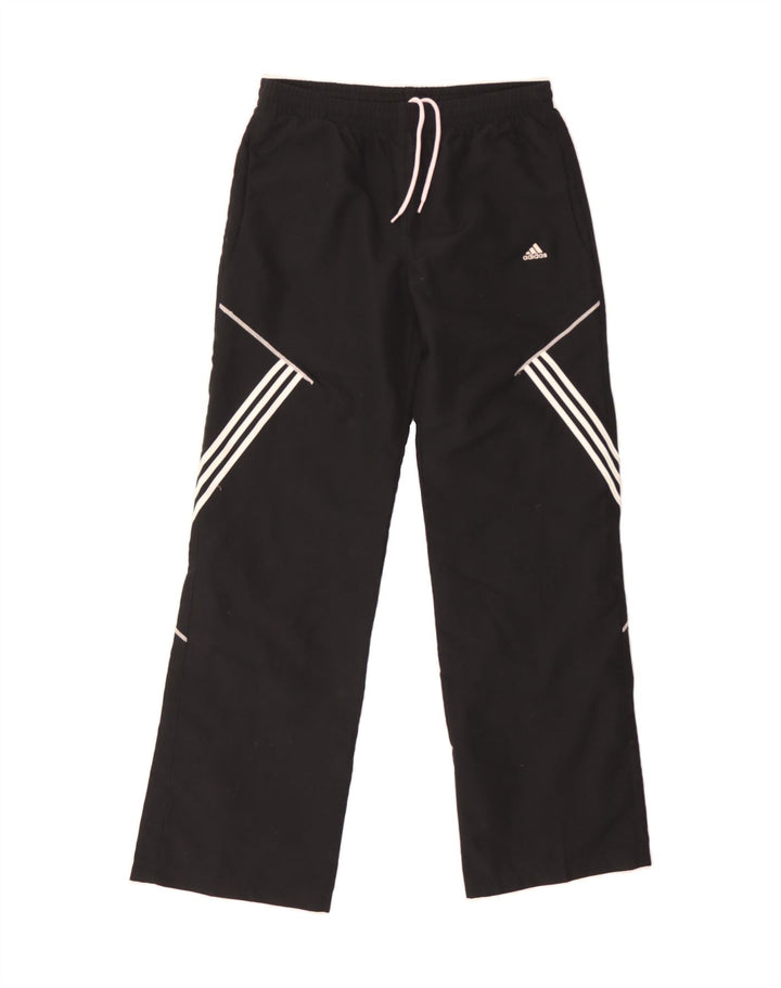 ADIDAS Boys Tracksuit Trousers 12-13 Years  Black Polyester Vintage Adidas and Second-Hand Adidas from Messina Hembry 