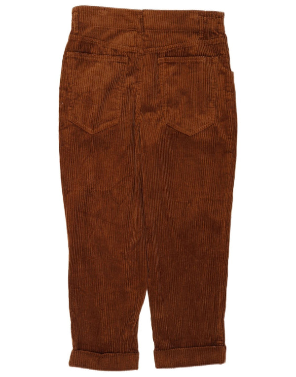 Zara Damen Crop Cordhose Medium W28 L24 Braun