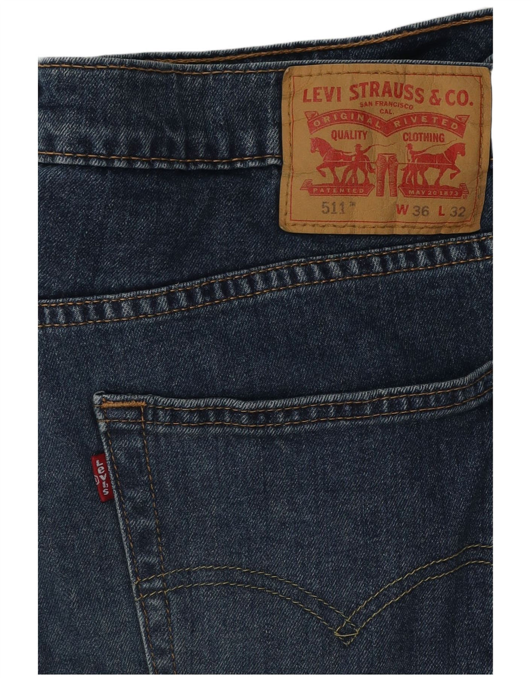 Levi's Herren 511 Slim Jeans W36 L32 Blau Baumwolle