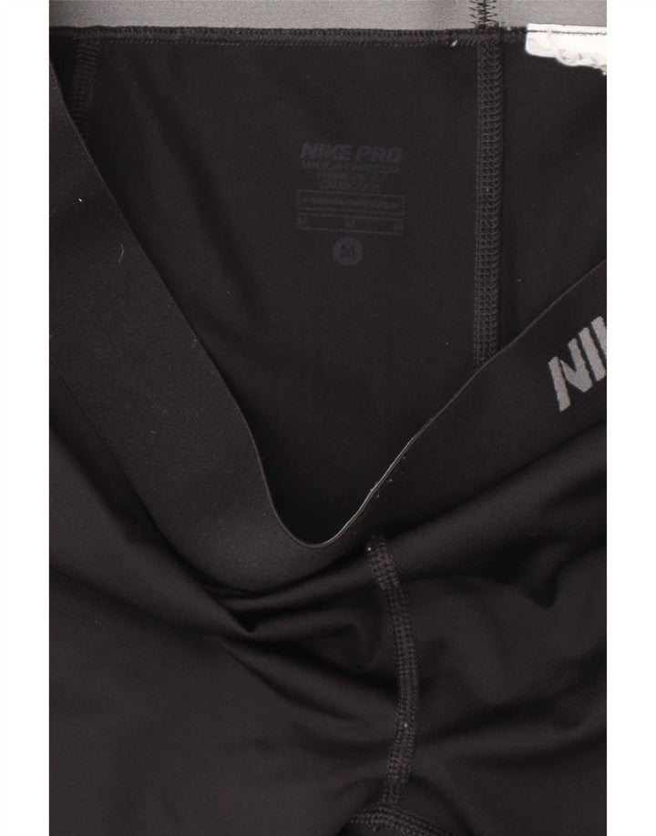Nike Damen Capri-Leggings UK 12 Medium Schwarz
