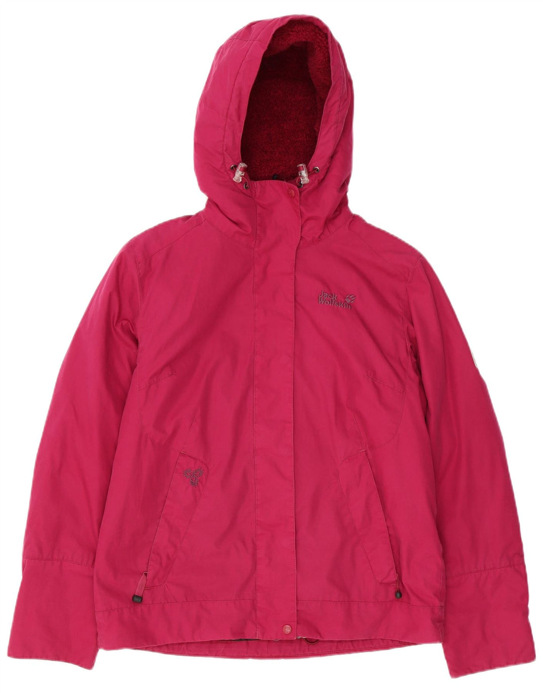 JACK WOLFSKIN Damen Windjacke mit Kapuze UK 12/14 Mittelrosa