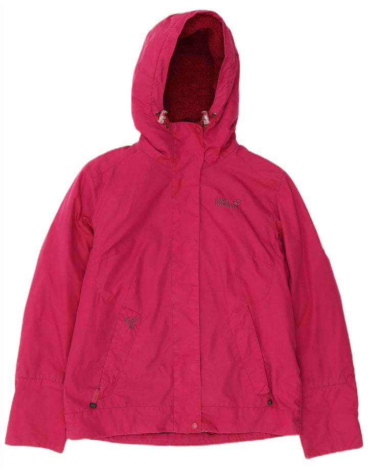 JACK WOLFSKIN Damen Windjacke mit Kapuze UK 12/14 Mittelrosa