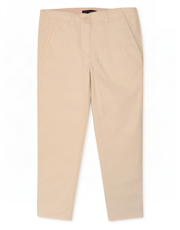 Marks & Spencer Damen Slim Cropped-Hose UK 8 Small W30 L24 Off White
