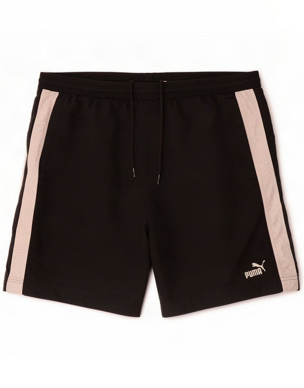 Puma Herren Sport Shorts Medium Schwarz Colourblock Nylon