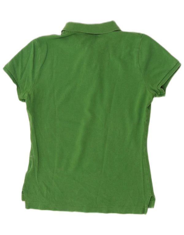 Ralph Lauren Damen Skinny Poloshirt UK 12 Mittelgrüne Baumwolle