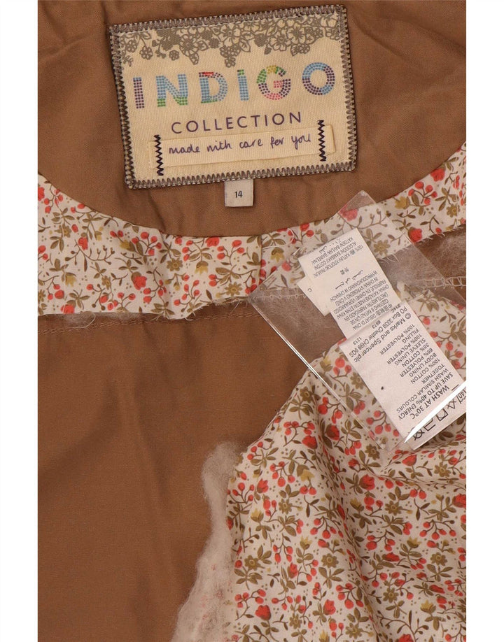Marks & Spencer Damen Indigo Utility Jacke mit Kapuze UK 14 Large Beige