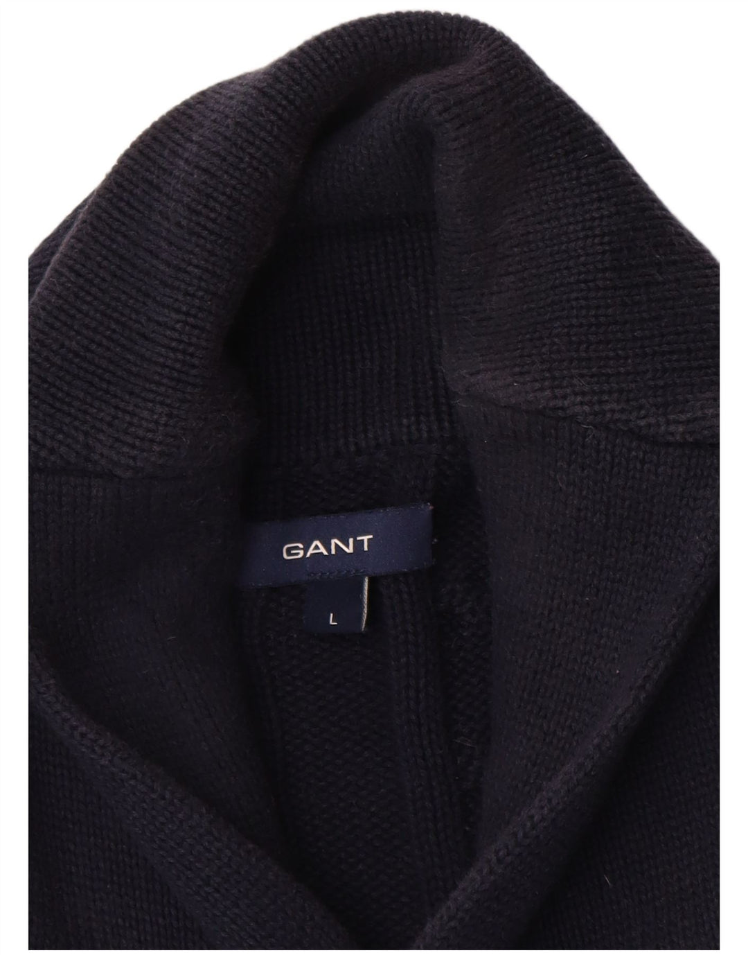 Gant Herren-Strickjacke, groß, marineblau, Baumwolle