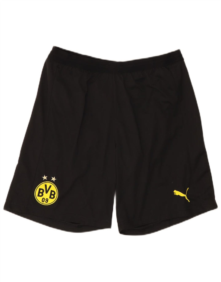Puma Herren BVB Dortmund Sport Shorts Large Schwarz Polyester