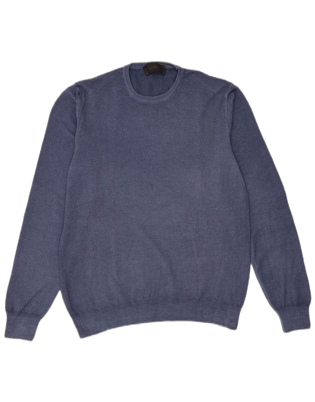 Les Copains Herren-Pullover mit Rundhalsausschnitt, IT 50, mittelmarineblaue Wolle