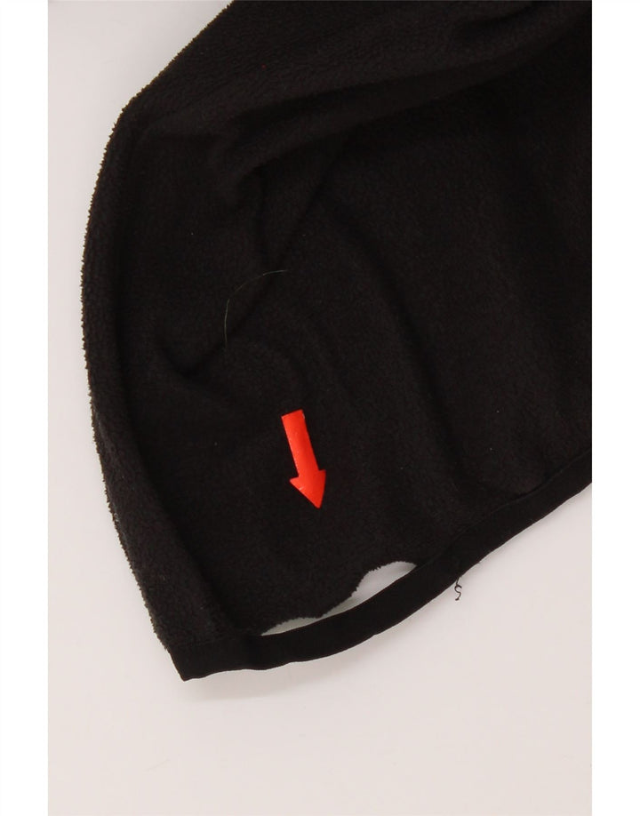 The North Face Herren-Fleecepullover mit Reißverschluss am Hals, groß, aus schwarzem Polyester