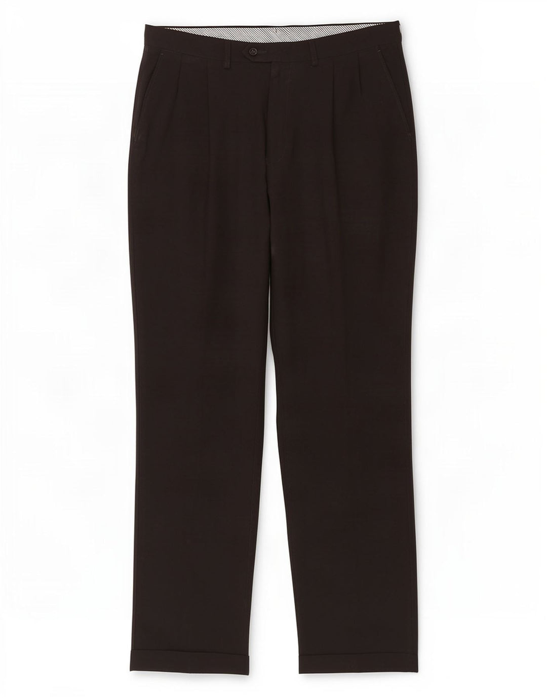 Marks & Spencer Herren-Anzughose mit Pegged-Anzug, W36, L33, schwarzes Polyester