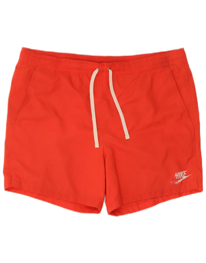 Nike Herren-Badeshorts, groß, rotes Polyester