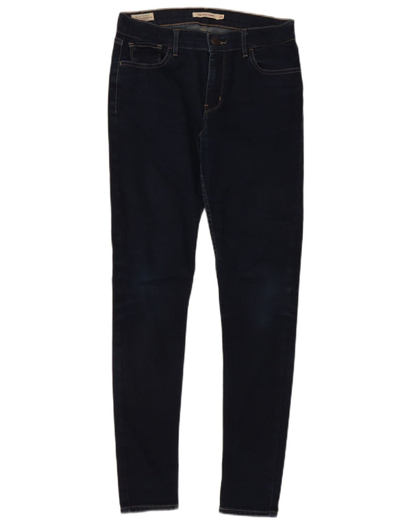 Levi's Damen 710 Super Skinny Jeans W29 L30 Marineblaue Baumwolle