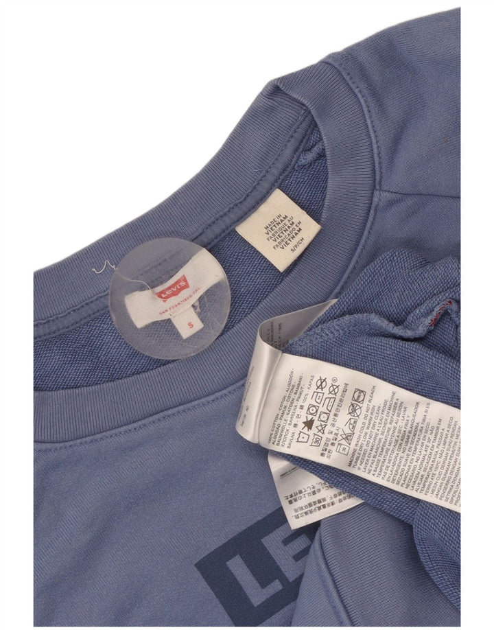 Levi's Damen-Sweatshirt mit Grafik-Übergröße, Gr. 10, Blau, Baumwolle