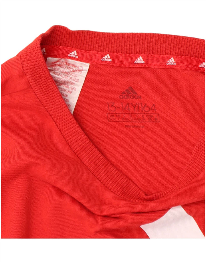 Adidas Jungen Graphic T-Shirt Top 13-14 Jahre Rot