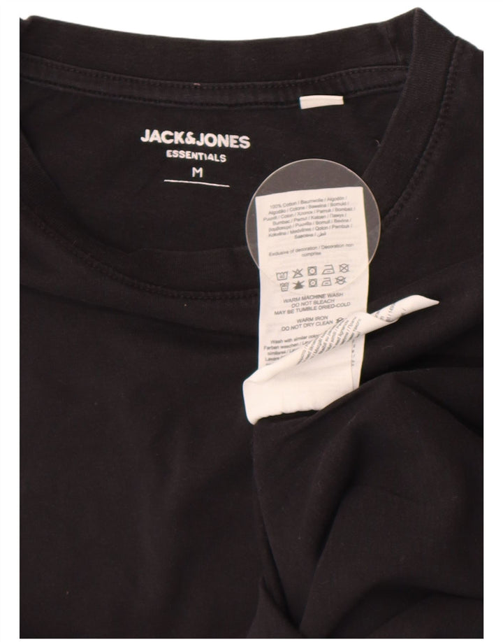 Jack & Jones Damen T-Shirt Top UK 12 Medium Schwarz Baumwolle
