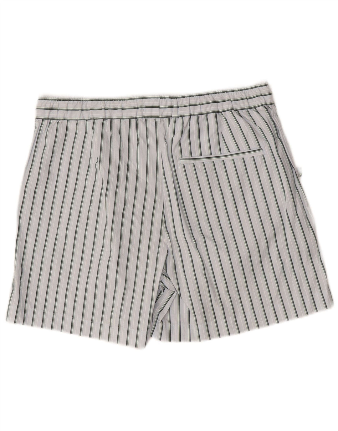 Zara Herren Chino-Shorts, groß, W32, blau gestreift, Baumwolle
