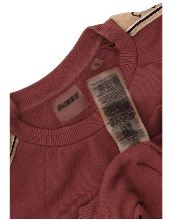 Guess Grafik-Sweatshirt für Damen, Gr. 10, Größe S, Rosa, Farbblock