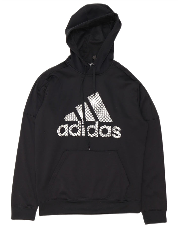 ADIDAS Herren Climawarm Graphic Hoodie Pullover Medium Schwarz Polyester