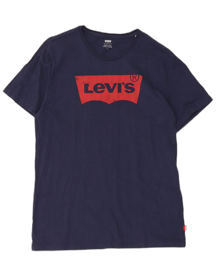 Levi's Herren-T-Shirt mit Grafik, mittelmarineblaue Baumwolle