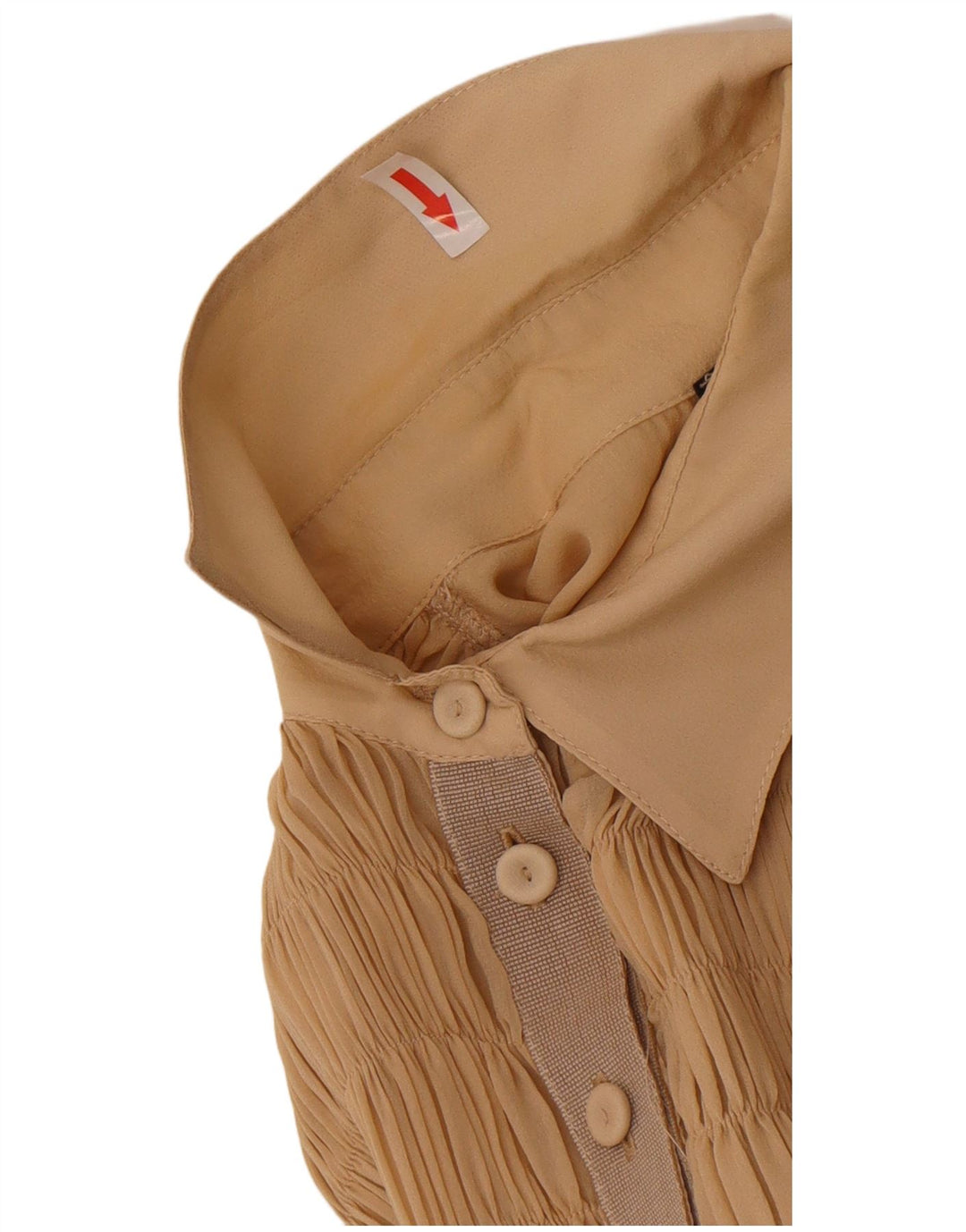 Simona Barbieri Damen Twin-Set A-Linien-Kleid UK 12 Mittelbeige Seide