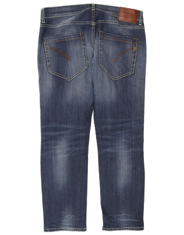 Dondup Damen Mid Rise Slim Cropped Jeans W32 L27 Blau Designer